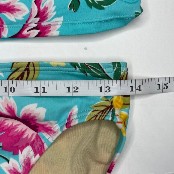 Victoria Secret Tropical Floral Tankini Swim Set Pool Party Beach Vacation M 34C - Picture 8 of 13